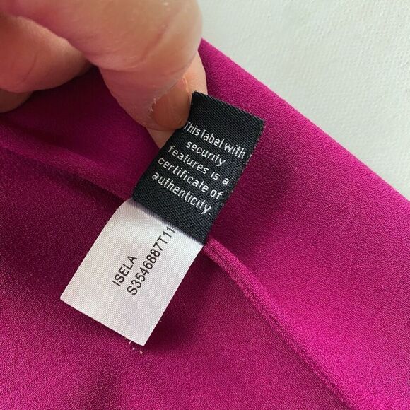 Diane Von Furstenberg Fuchsia Pink Mini Skirt EUC Women’s L Straight Pencil - Picture 7 of 10